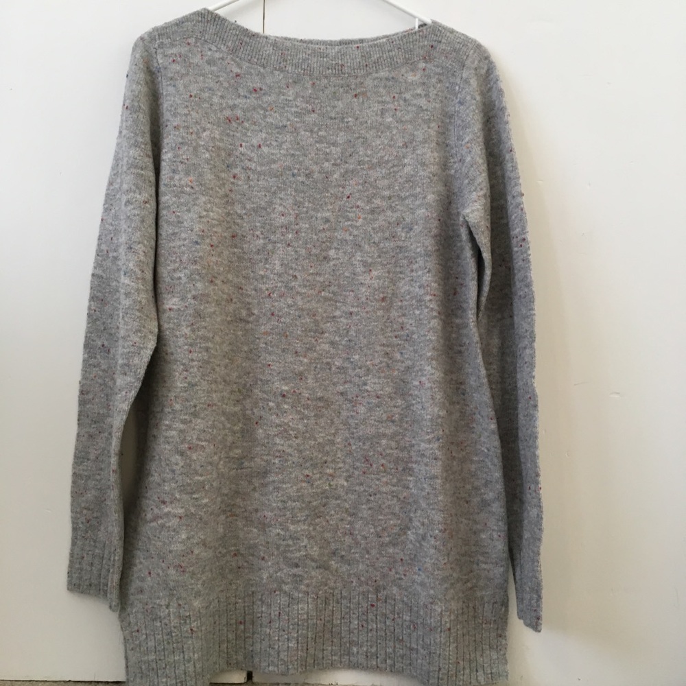 Grey flecked tunic sweater NWT